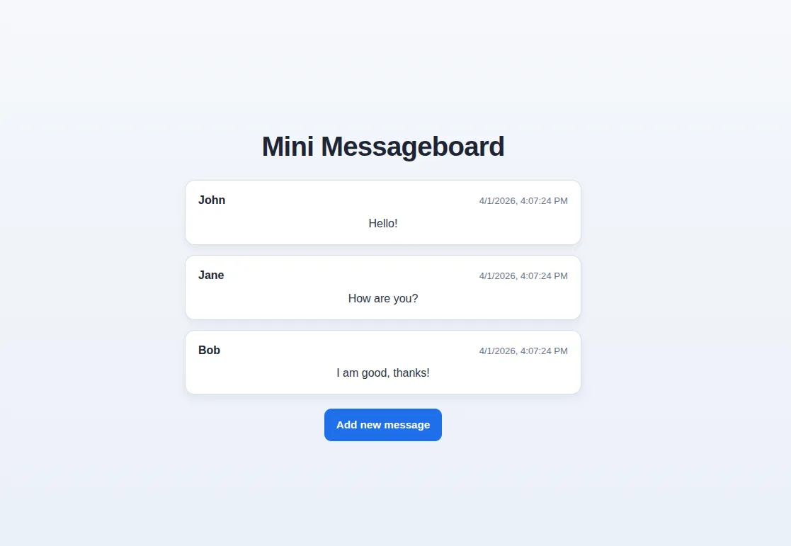 Projekt: Mini Dashboard